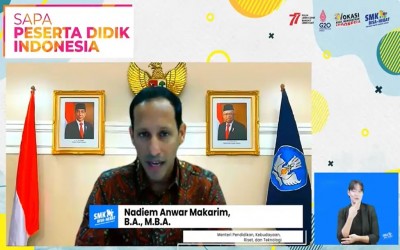 Mendikbudristek Menyapa Peserta Didik SMK Se-Indonesia Tahun 2022
